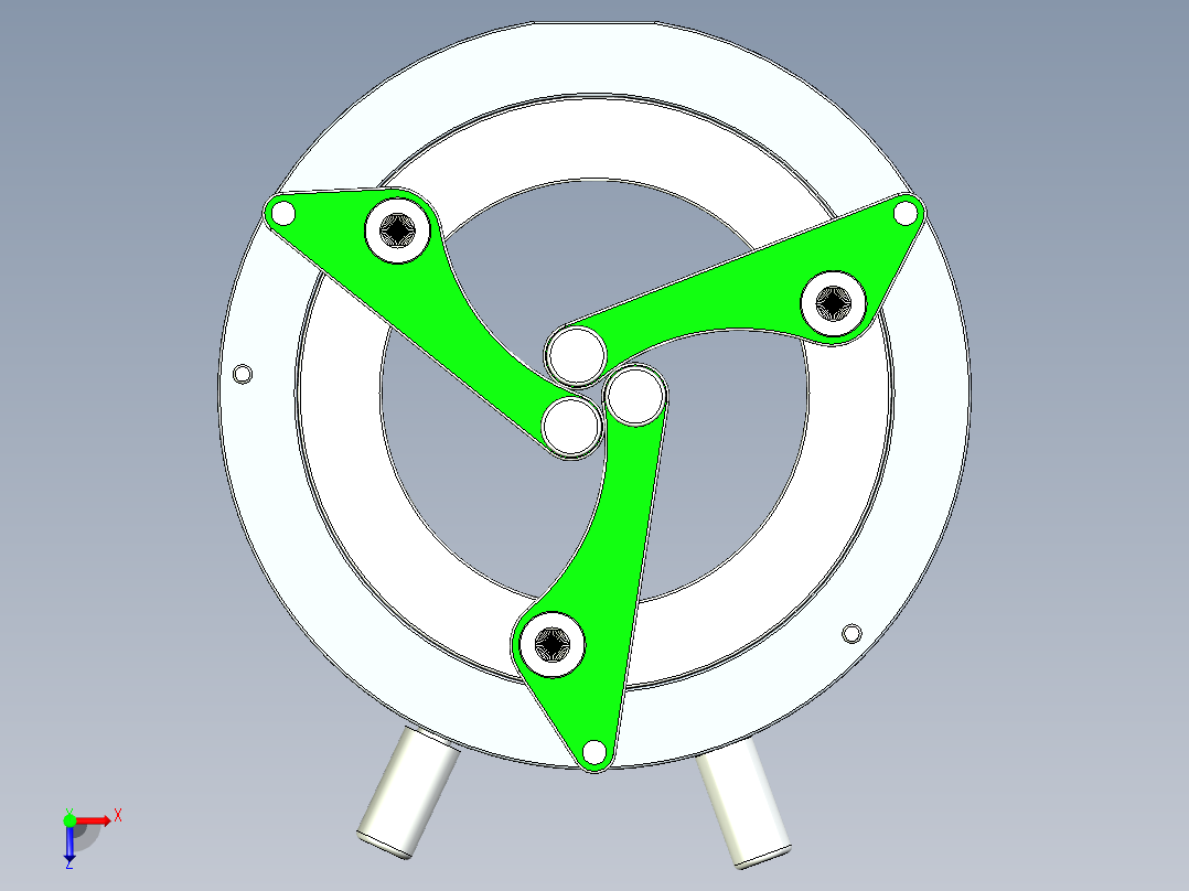 自动抱紧套环俯视图