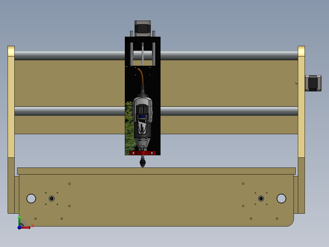 cnc板材雕刻机前视图