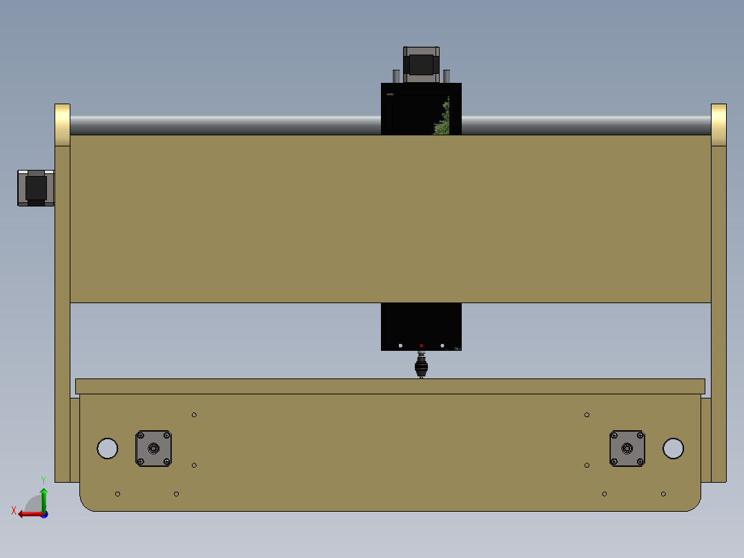 cnc板材雕刻机后视图