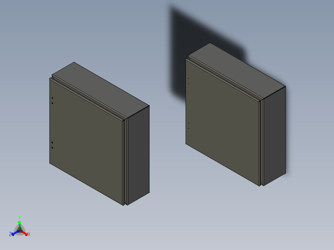 壁挂式钣金电源盒500x500x150-mm-1.snapshot.5正等轴测图