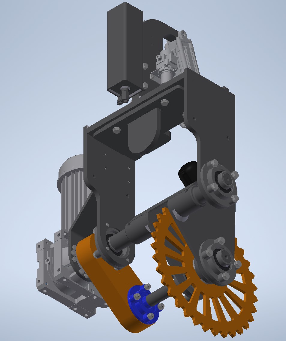链条驱动夹紧轮
