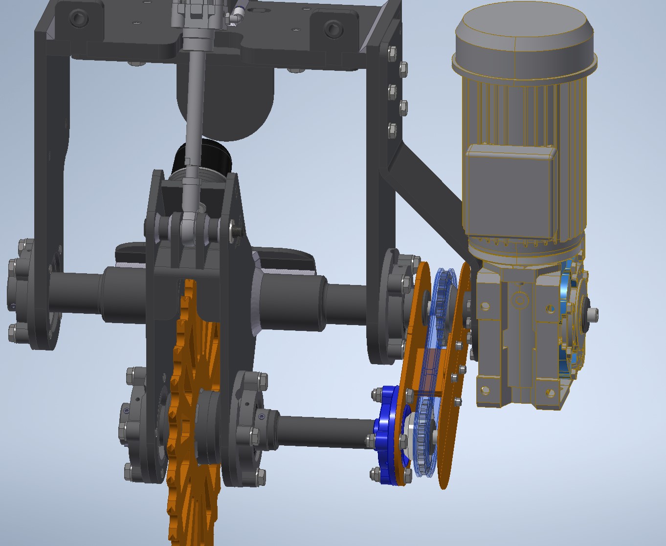 链条驱动夹紧轮