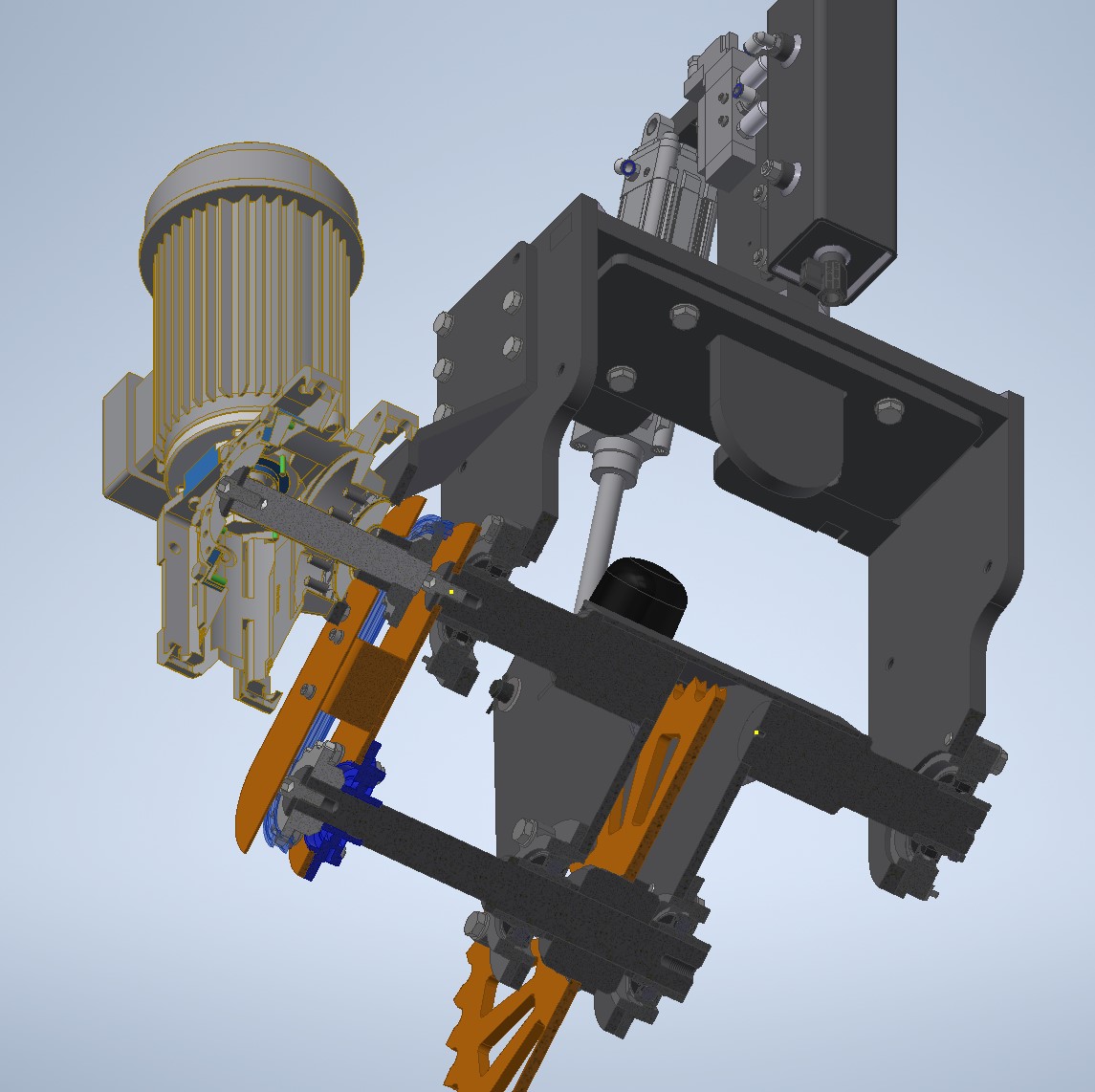 链条驱动夹紧轮