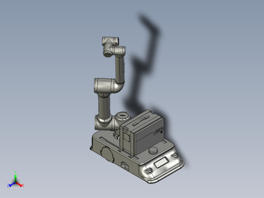 搭载机械手的四轮驱动AGV