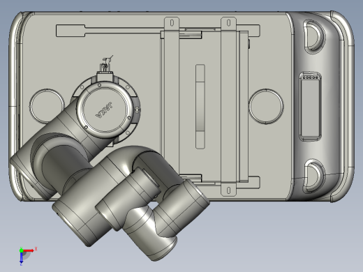 搭载机械手的四轮驱动AGV俯视缩略图