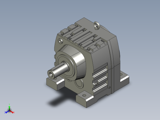 R97底脚轴伸式安装斜齿轮减速机R97-Y75-4P-1824-M1-0_R97