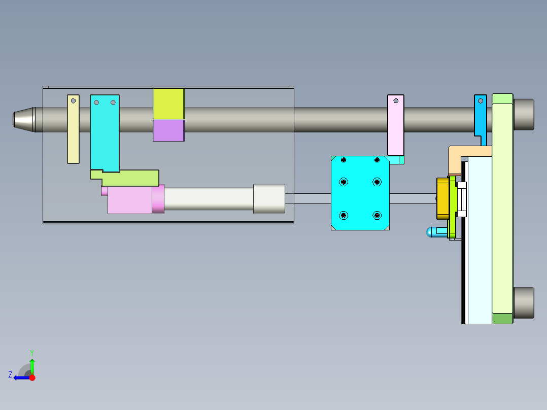 端面缺陷检测设备CCD检测机右视图