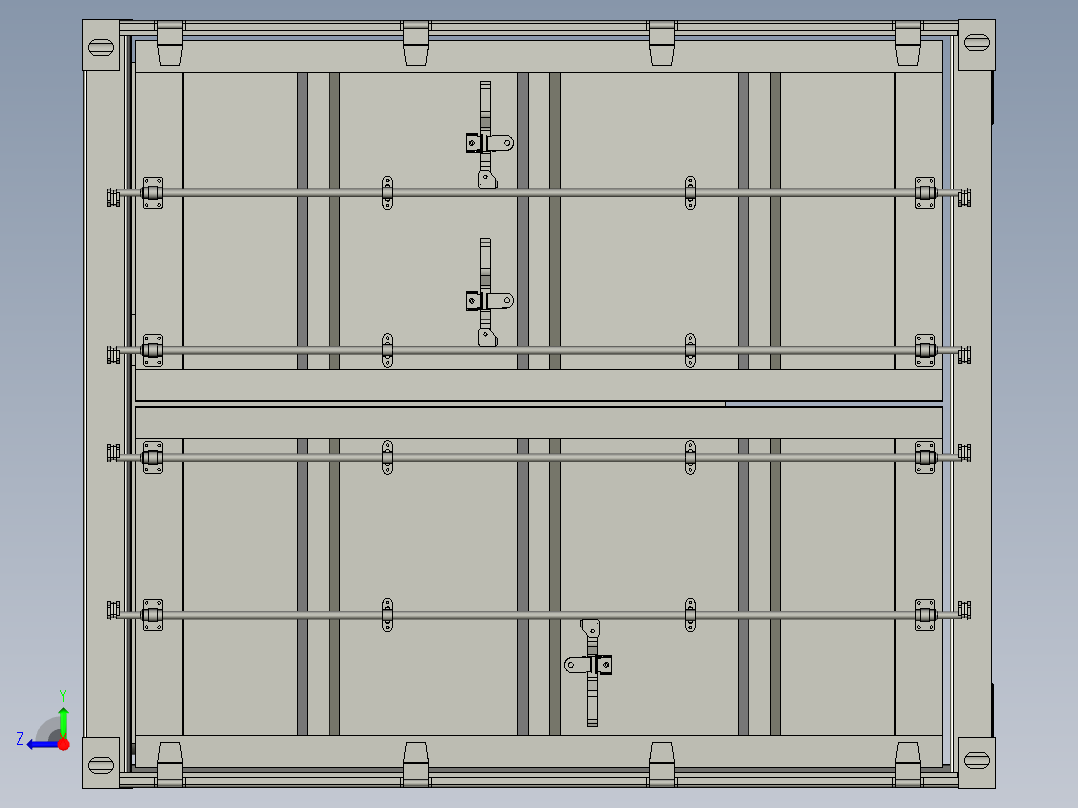 太阳能光伏发电储能箱右视图