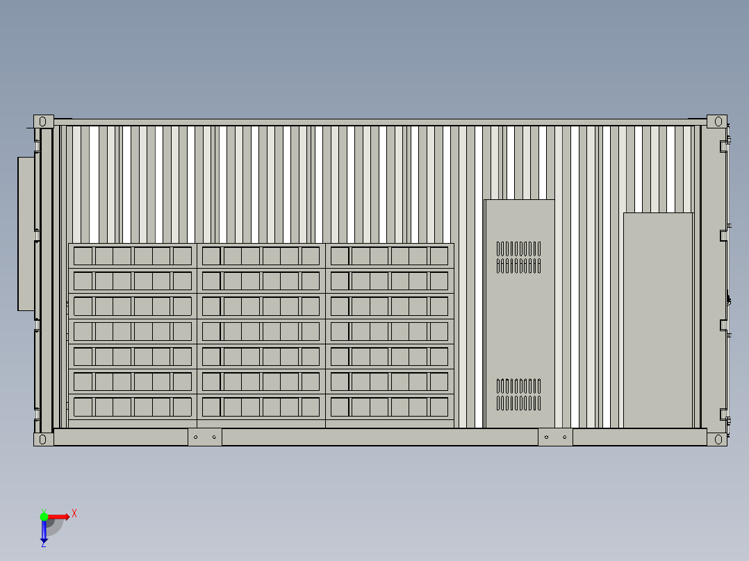 太阳能光伏发电储能箱俯视图