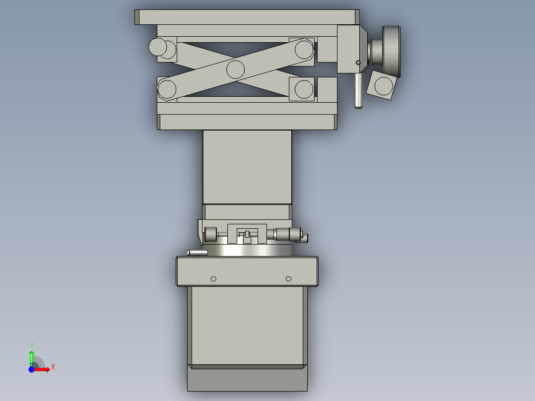 反射朝上前视图