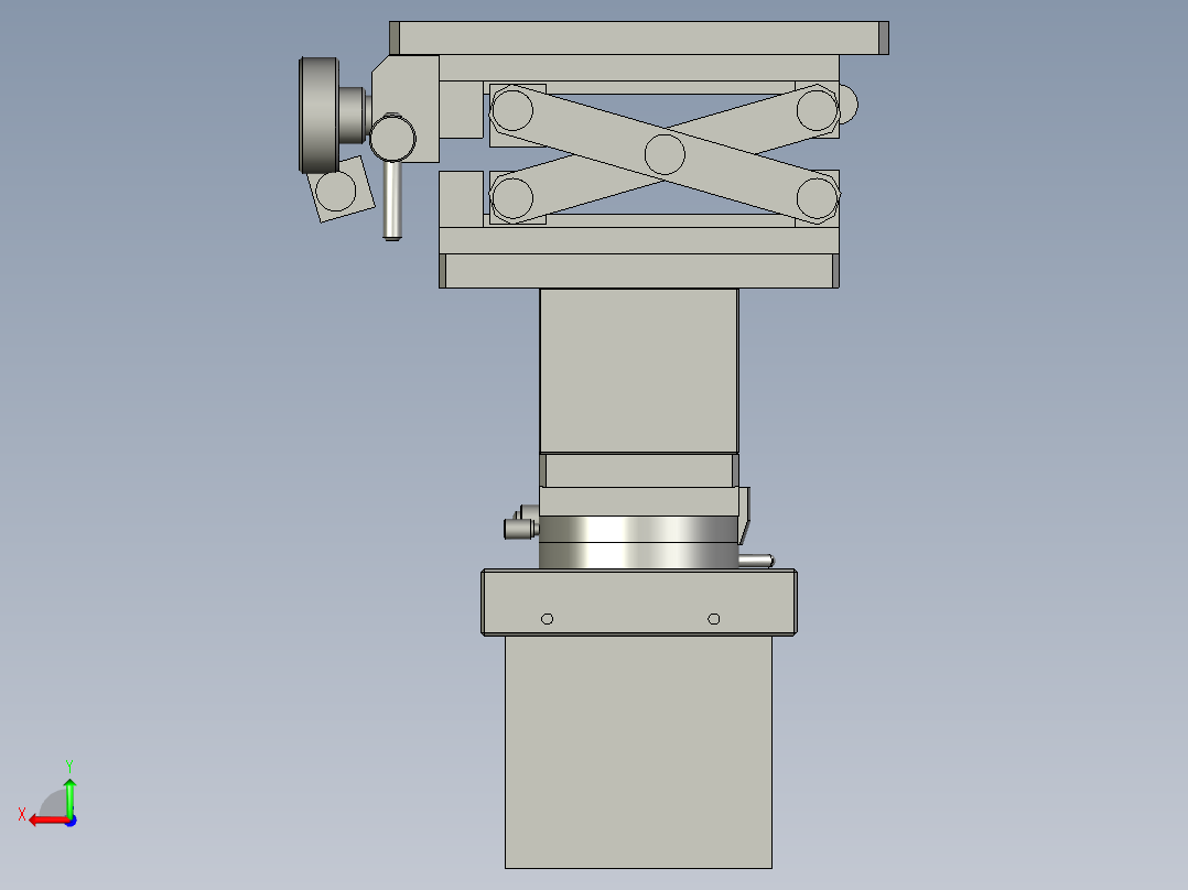 反射朝上后视图