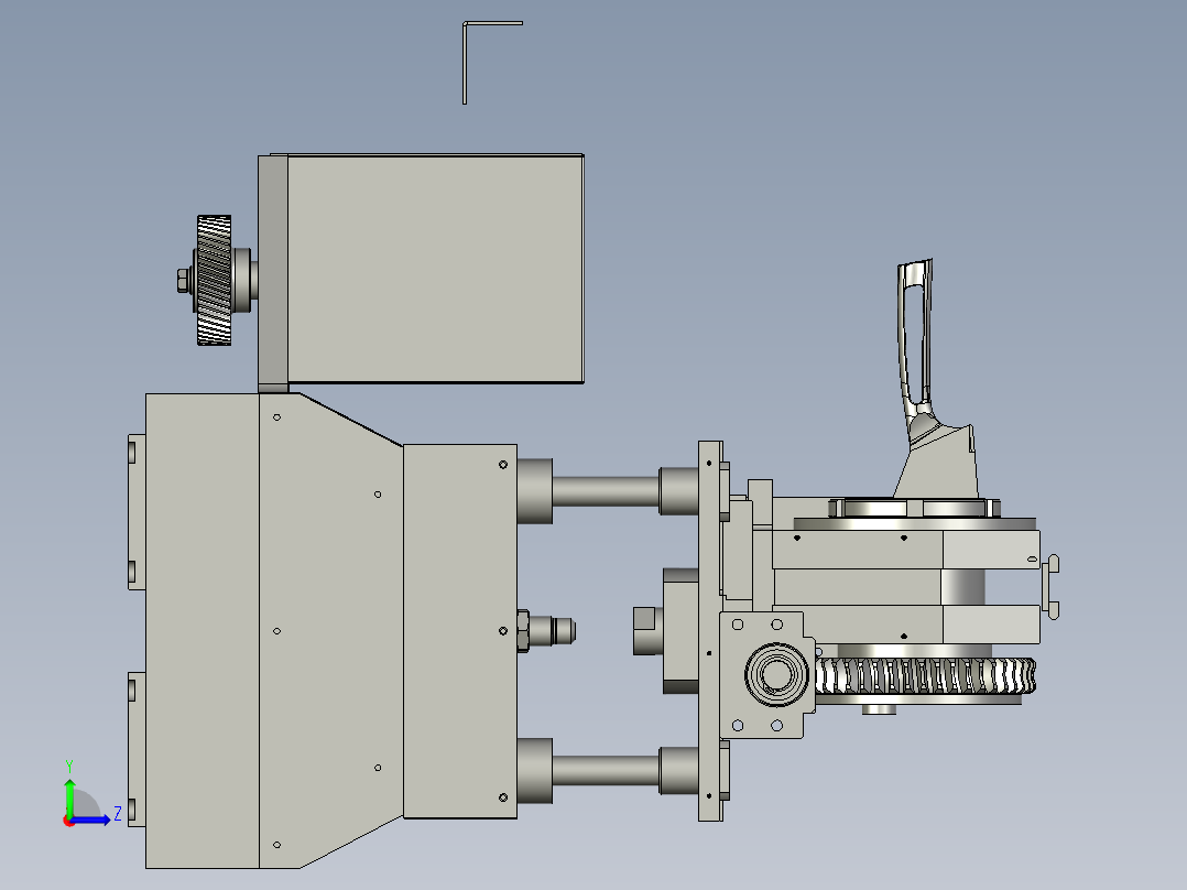 刀柄夹持组左视图