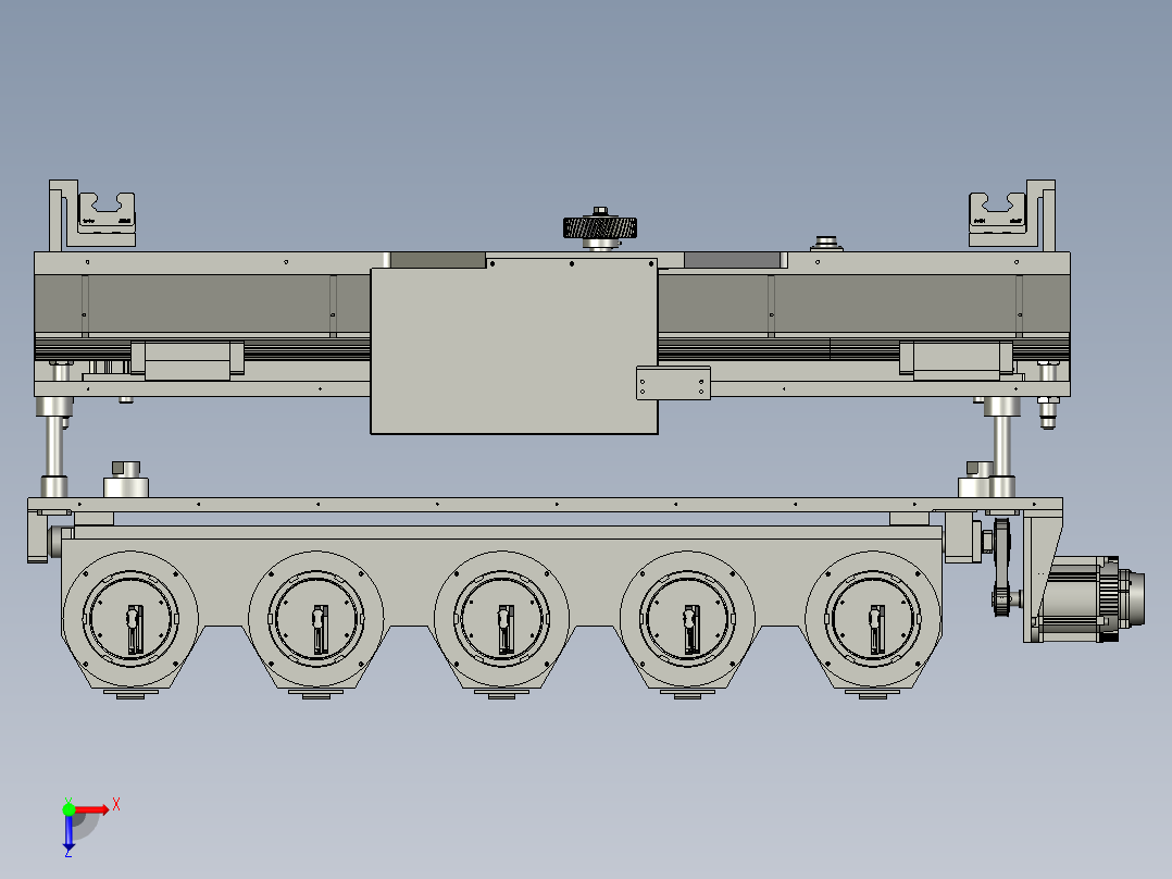 刀柄夹持组俯视图