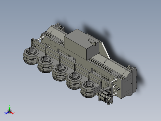 刀柄夹持组正等轴测缩略图