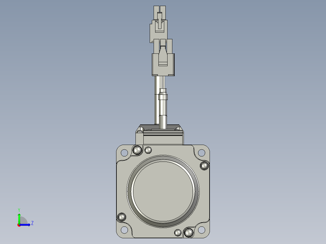 松下锁付400W-型号MHMF042L1U2M+MBDLN25SE左视图