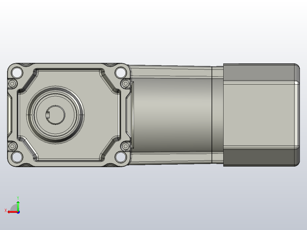 交流减速机ZDF2-18A10T-40-CB后视图