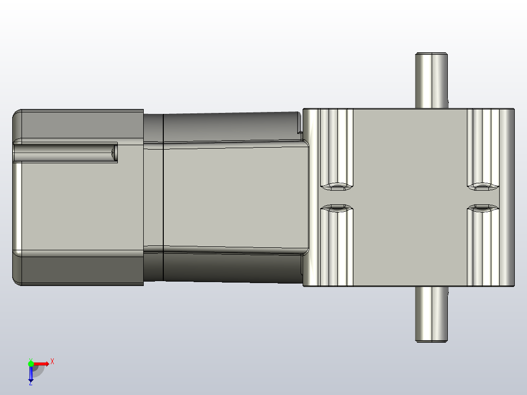 交流减速机ZDF2-18A10T-40-CB俯视图