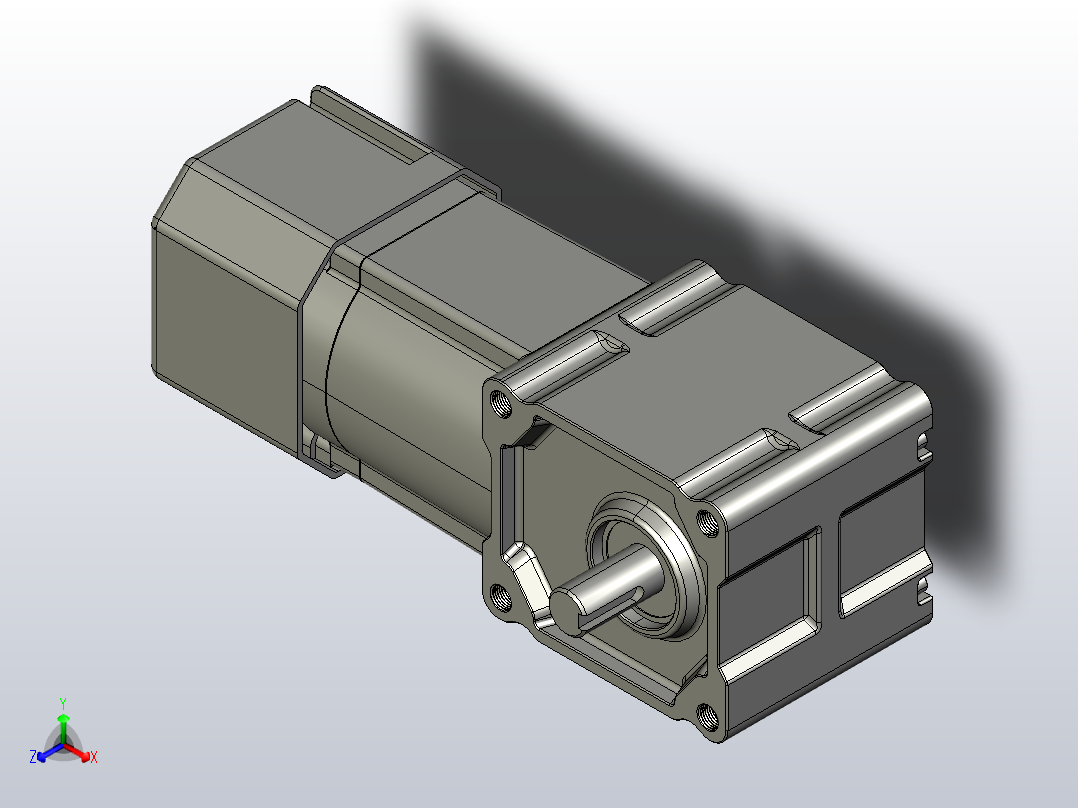 交流减速机ZDF2-18A10T-40-CB正等轴测图