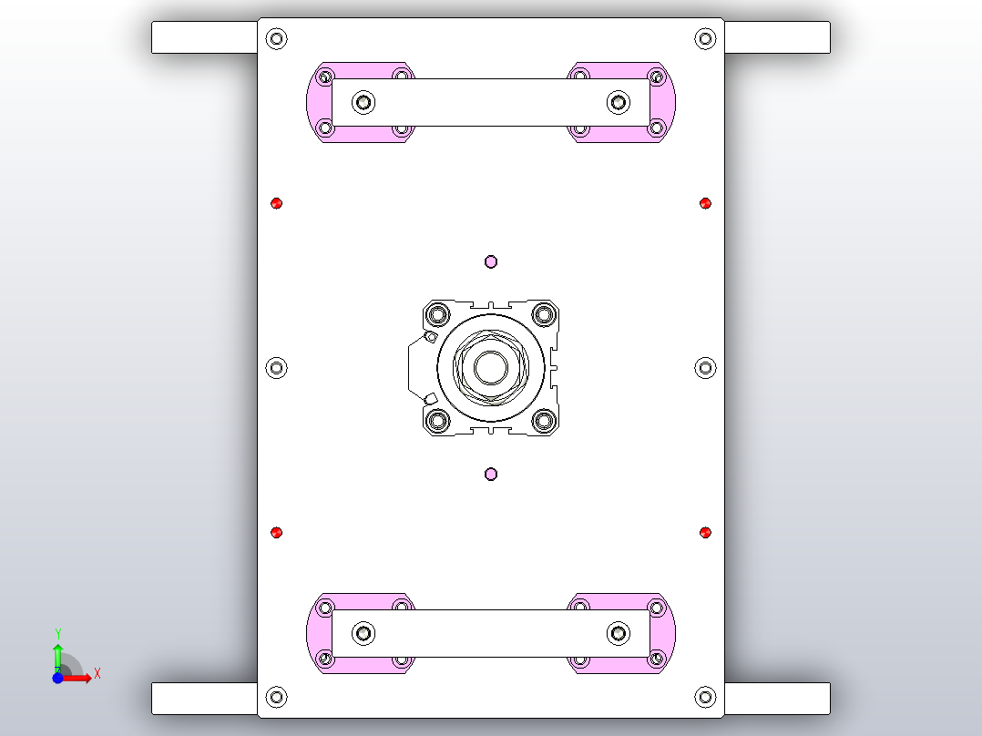 料盘顶升工装前视图