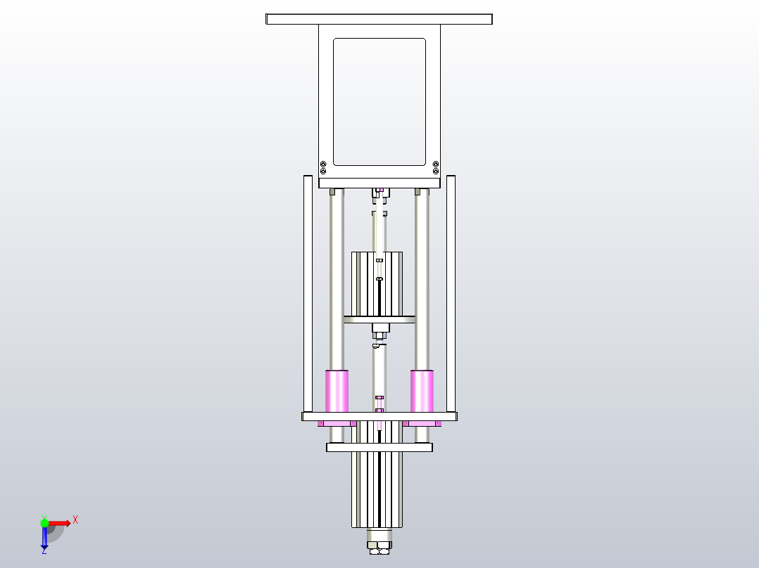料盘顶升工装俯视图