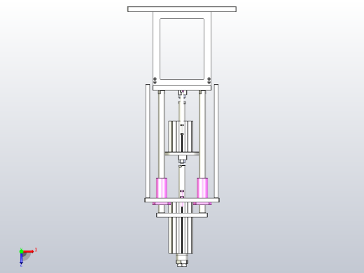 料盘顶升工装俯视缩略图