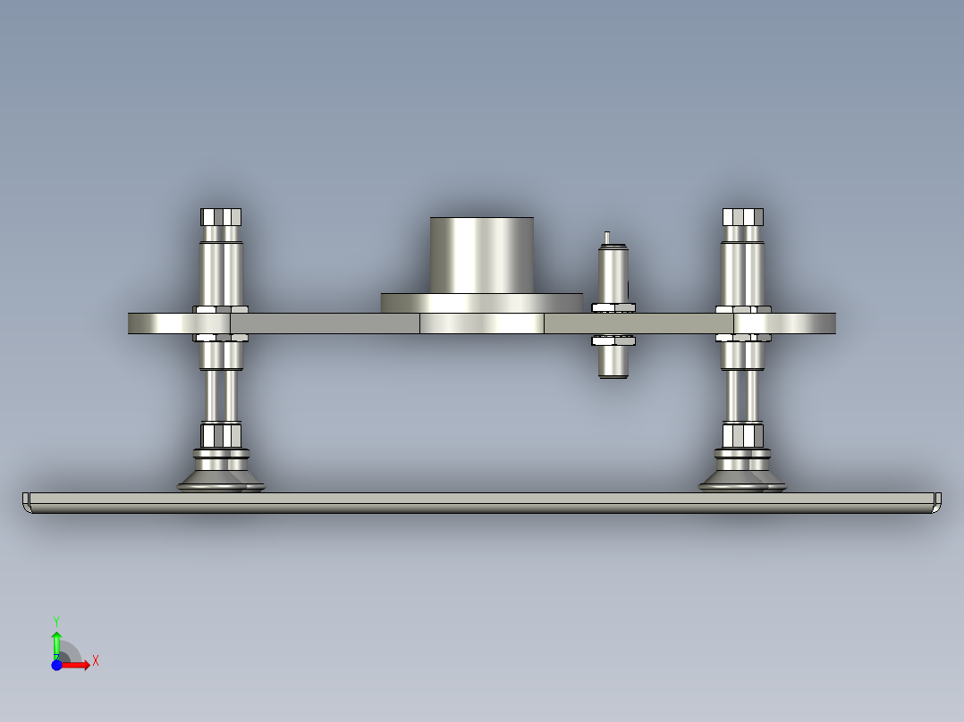吸盘装配前视图
