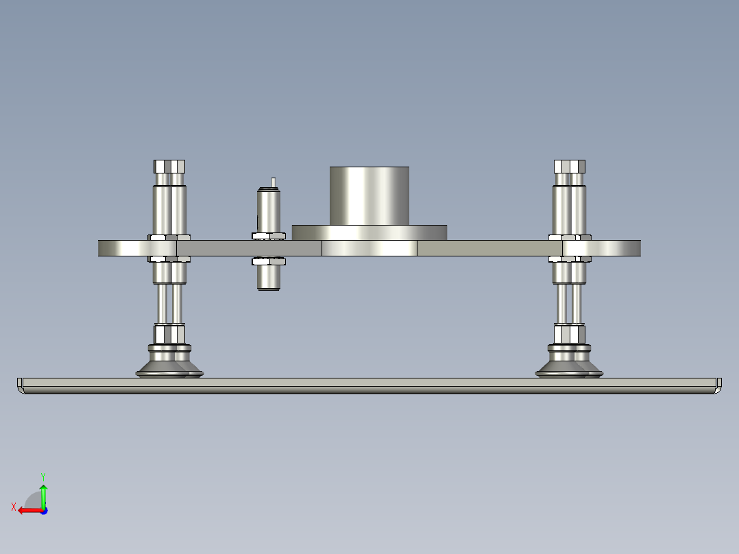 吸盘装配后视图