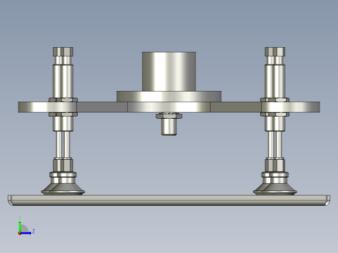 吸盘装配左视图