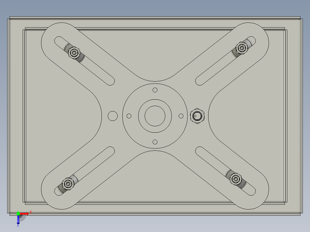 吸盘装配俯视图