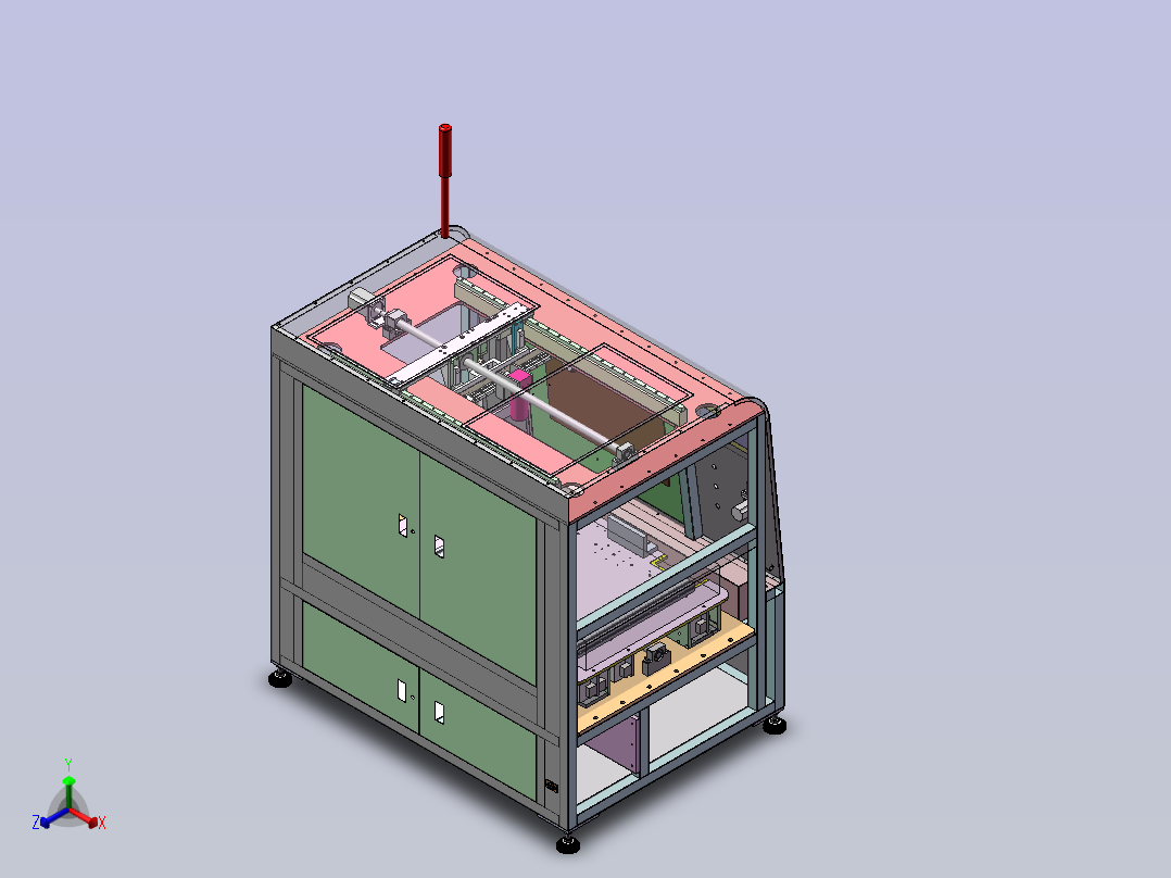 LED自动视觉检测设备（有参数）正等轴测图