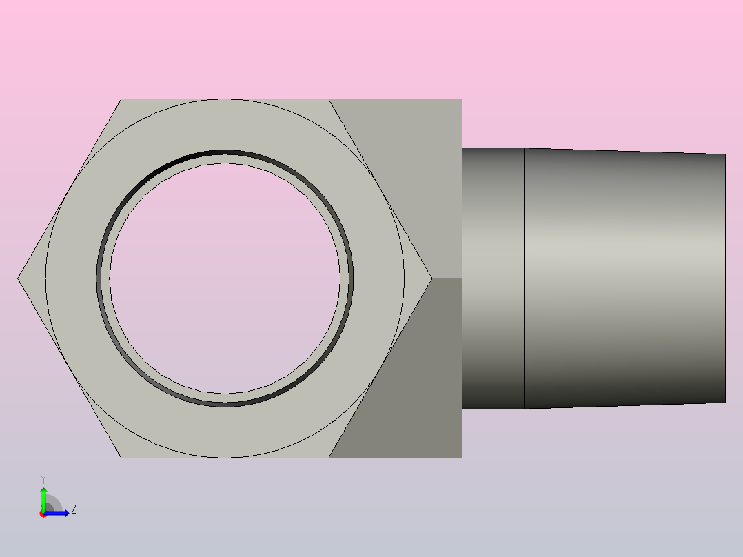管螺纹接头3-8_mms-s左视图
