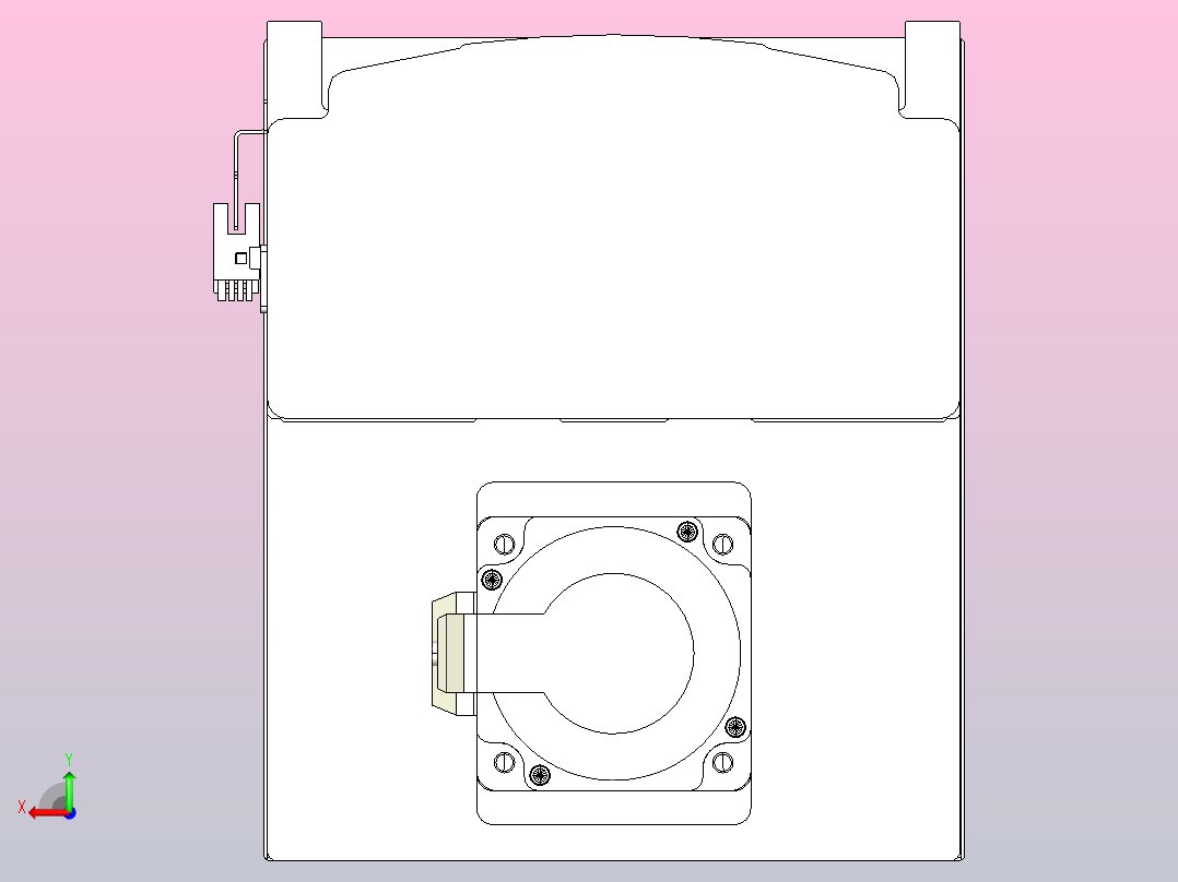 日规模组半封闭丝杆TPA-HNR-202D-2510C-L200-MP-Y-P75-N3后视图