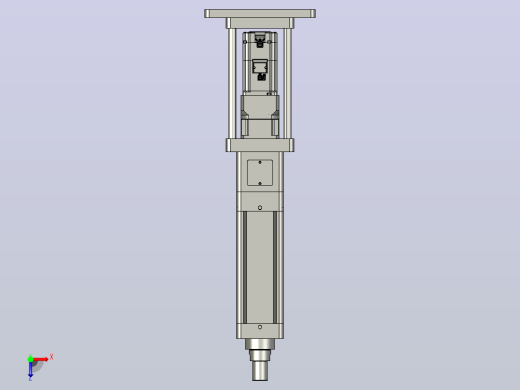 轻载电动缸TPA-ESR100-3210C-L100-M-FB-W-P75-JX-C3俯视缩略图