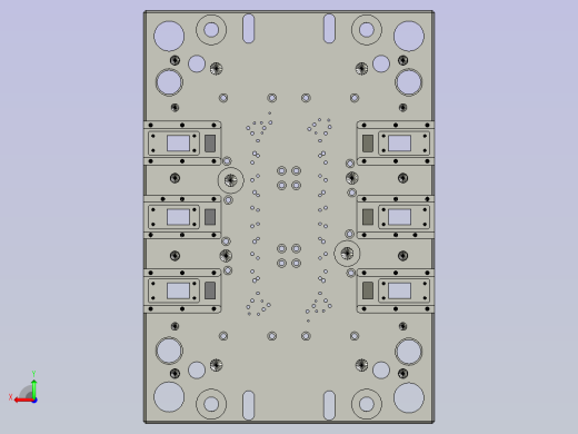 重量超过2吨的大型三板模具（模具尺寸850x600x600）后视缩略图