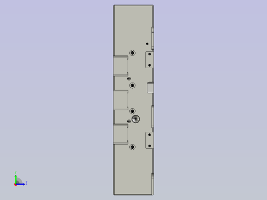 重量超过2吨的大型三板模具（模具尺寸850x600x600）左视缩略图
