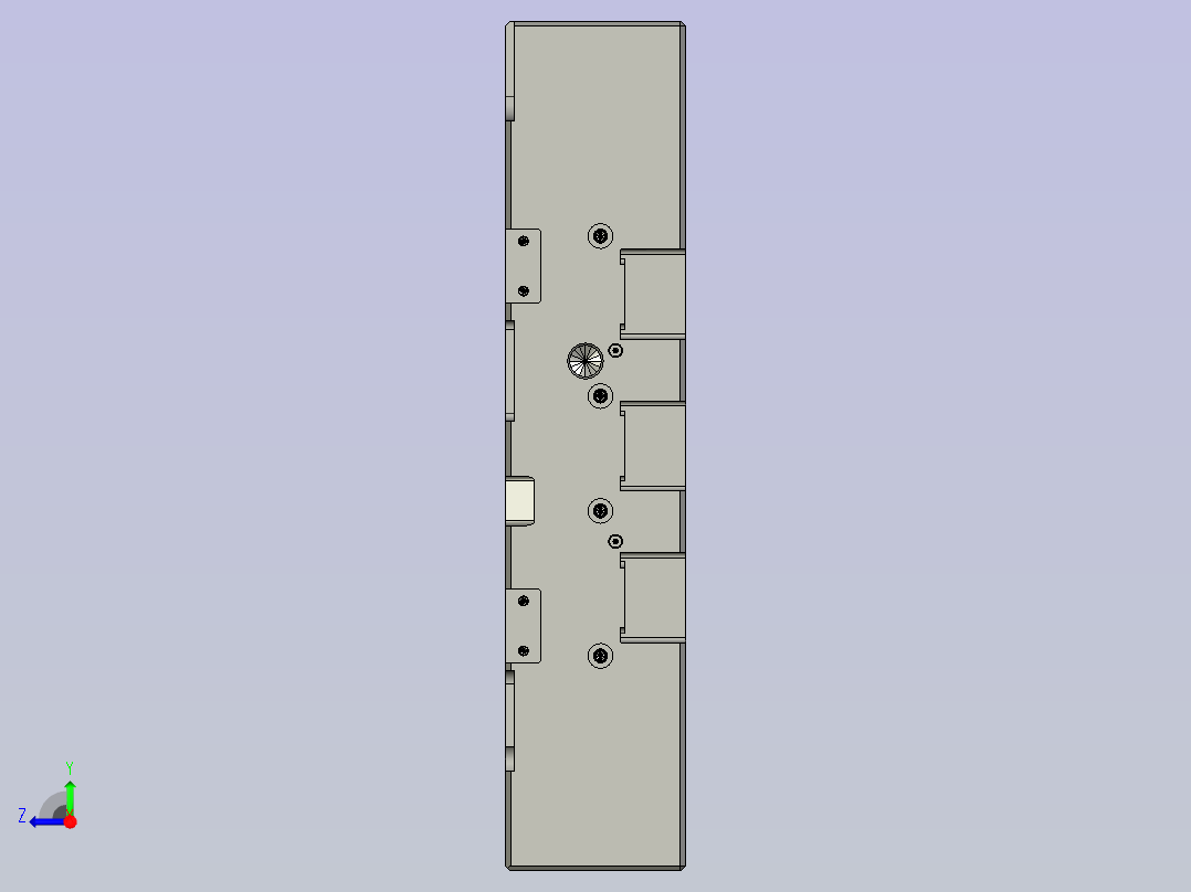 重量超过2吨的大型三板模具（模具尺寸850x600x600）右视图