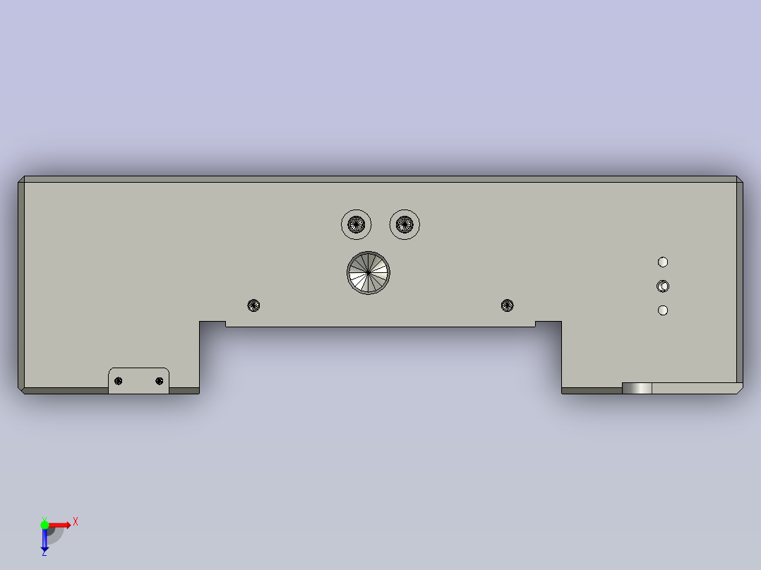 重量超过2吨的大型三板模具（模具尺寸850x600x600）俯视图