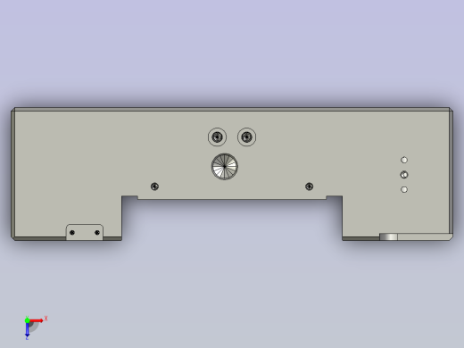 重量超过2吨的大型三板模具（模具尺寸850x600x600）俯视缩略图