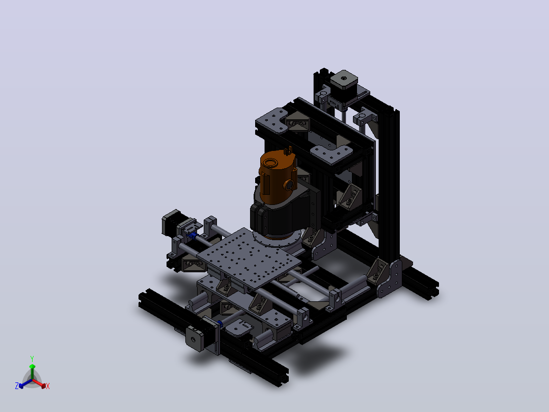 133-mini-cnc-雕刻机正等轴测图
