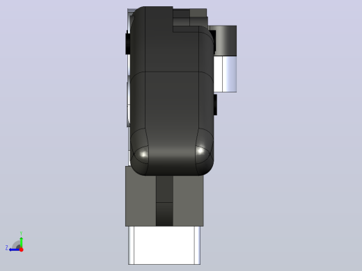 单根手指机构3D数模图纸 Solidworks设计 附STEP右视缩略图