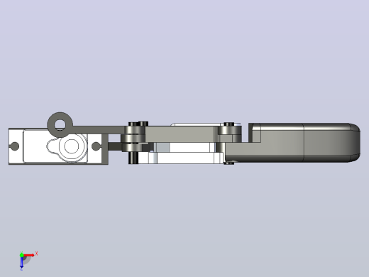 单根手指机构3D数模图纸 Solidworks设计 附STEP俯视缩略图