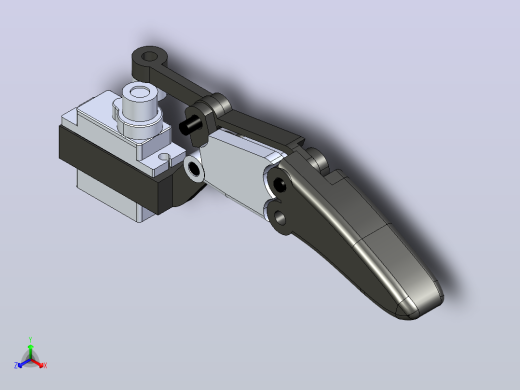 单根手指机构3D数模图纸 Solidworks设计 附STEP正等轴测缩略图
