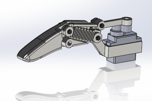 单根手指机构3D数模图纸 Solidworks设计 附STEP缩略图