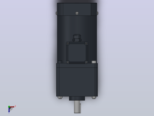 100AC(140W、160W、180W、200W、250W)微型交流（齿轴）组合型电机[100YS160WGV22HFF-100GF7.5HK]俯视缩略图