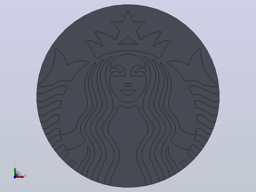 星巴克标志前视缩略图