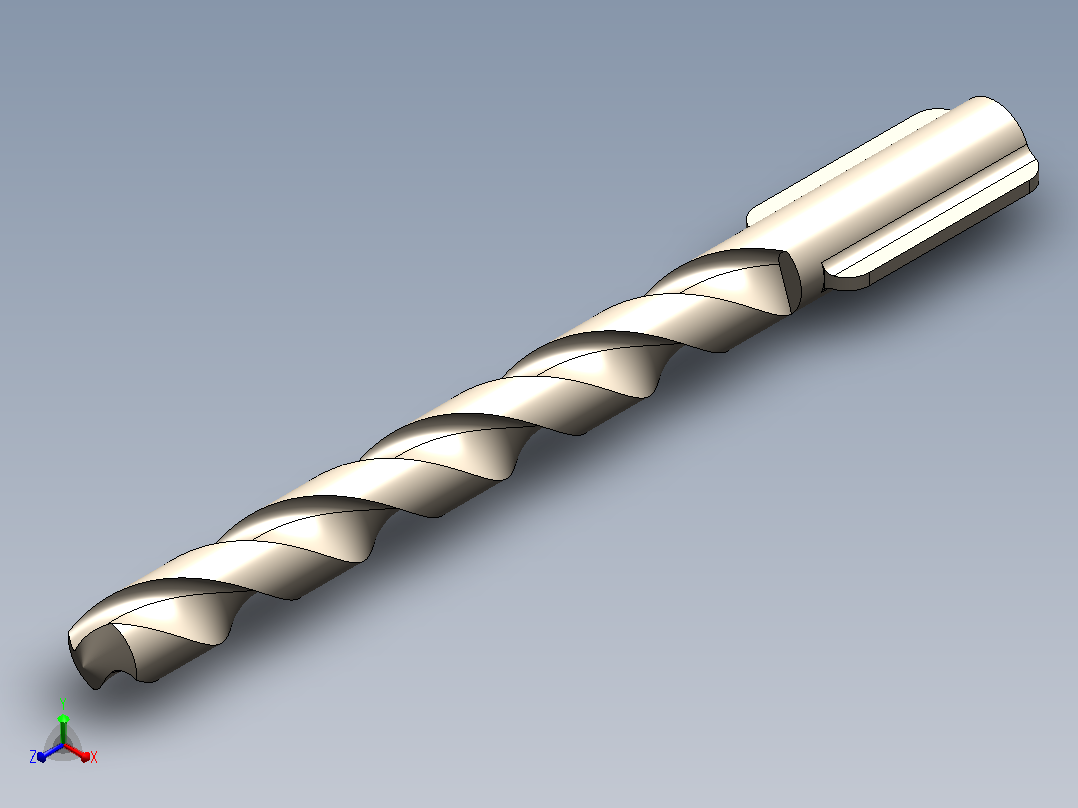 钻头正等轴测图