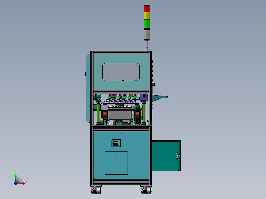 创维WIFI自动化测试生产线设备前视图