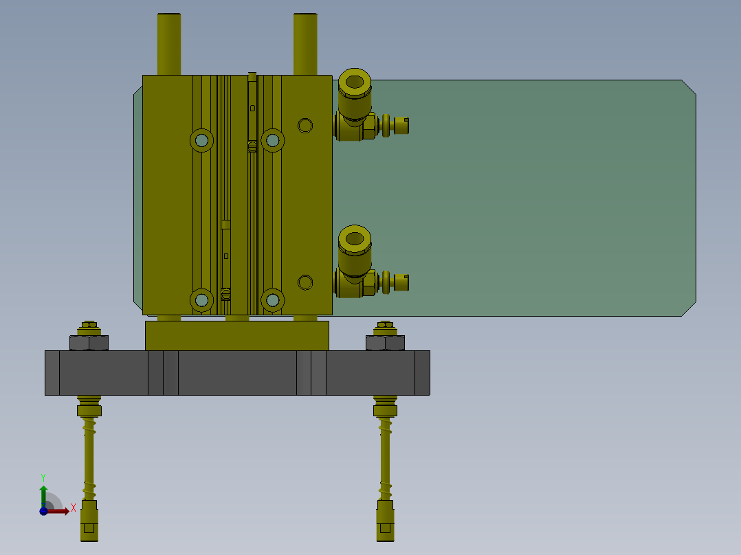 浮起修正组件前视图