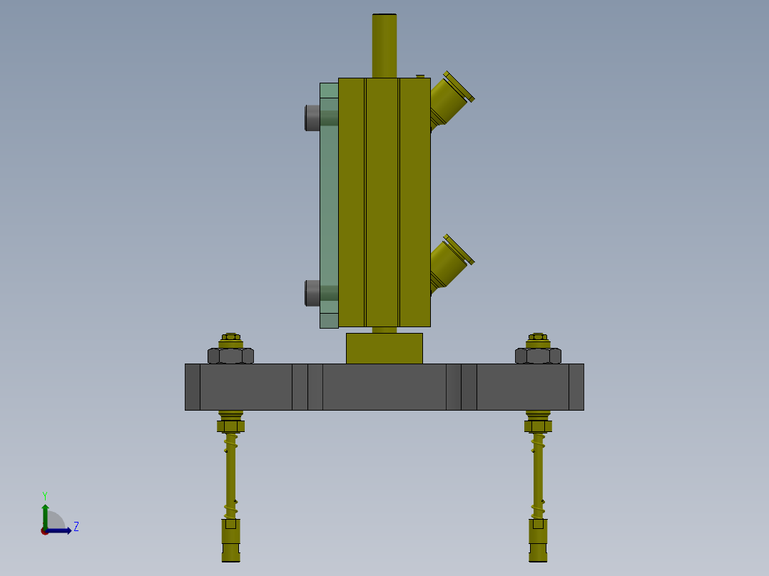 浮起修正组件左视图