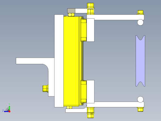 带沟槽工件的搬运手臂右视缩略图